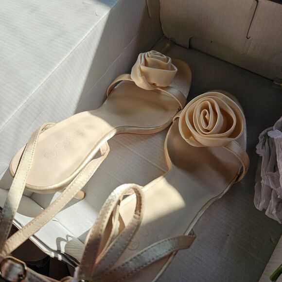 Coutgo Designer-Inspired Slingback Heels Size 9.5 NWT Elegant Kitten Heel Style - Picture 2 of 6